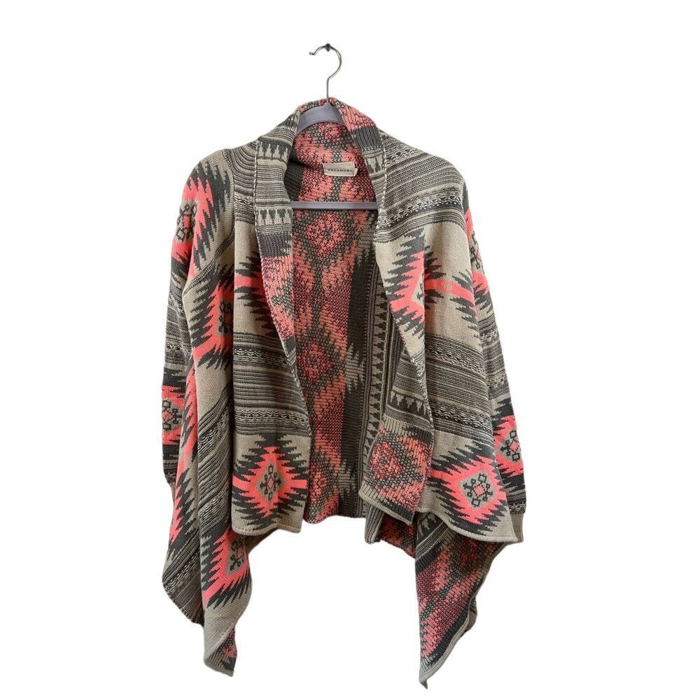 Dreamers Multicolor Women's Open Front Cardigan S/M